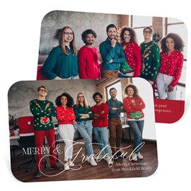 Merry and Grateful - Business Holiday Card