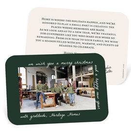 Wrapping Text - Business Holiday Card