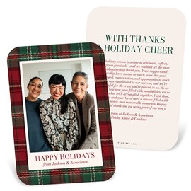 Timeless Plaid - Business Holiday Card