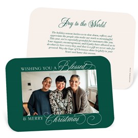 Blessed and Merry - Business Holiday Card