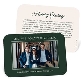 Grateful for You - Business Holiday Card