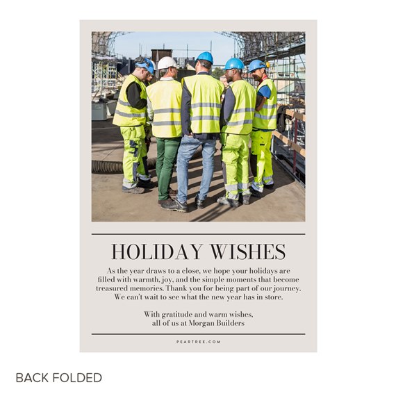 photo placeholder, holiday card with text