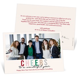 Cheers - Business Holiday Card
