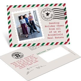 Air Mail - Business Holiday Postcard