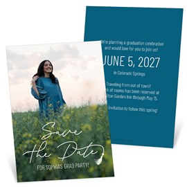 Modern Classic - Graduation Save the Date Cards