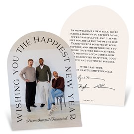 Happiest New Year - Business New Year Card