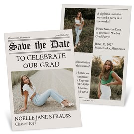 Grad Times - Graduation Save the Date Cards