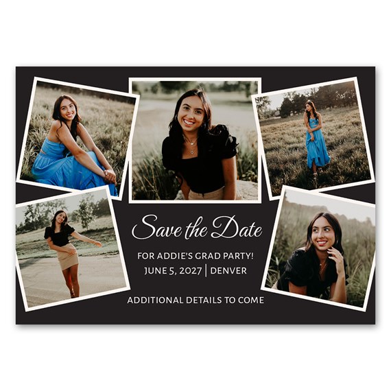save the date magnet with photo placeholders