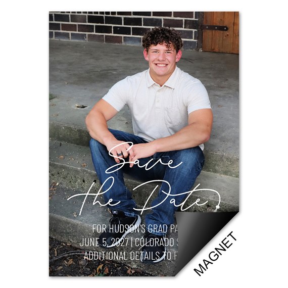 photo placeholder with save the date text