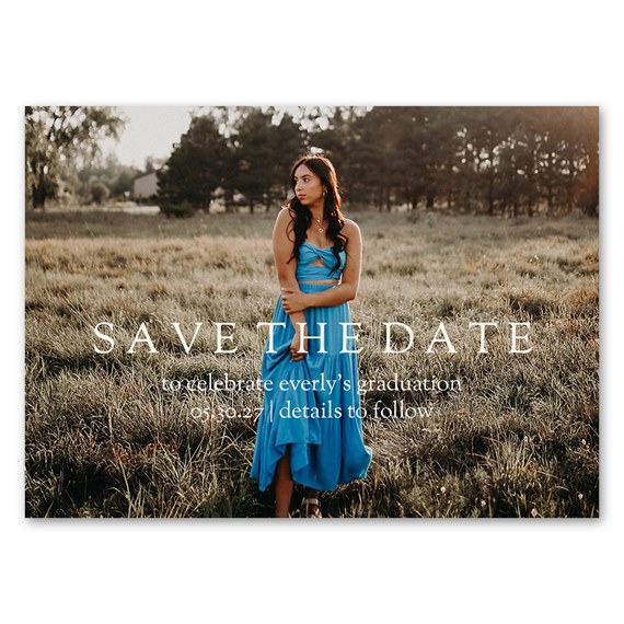 save the date magnet with photo area
