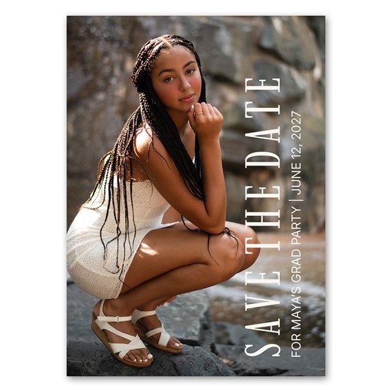 photo placeholder with save the date text