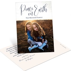 Scripted Peace - Christmas Postcard