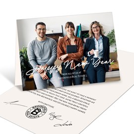 Scripted New Year - Business New Year Card