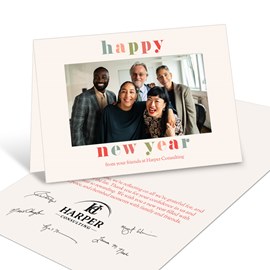 Bright New Year - Business New Year Card