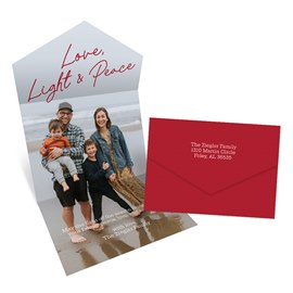 Love and Peace - Seal & Send Christmas Card