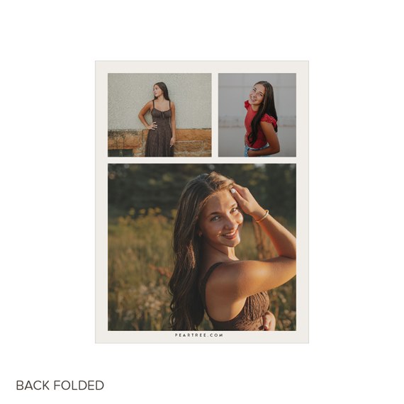 graduation announcement with photo placeholders