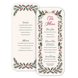 Holiday Cheer - Menu Card