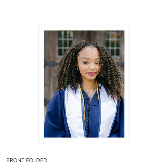 graduation invitation with photo placeholder