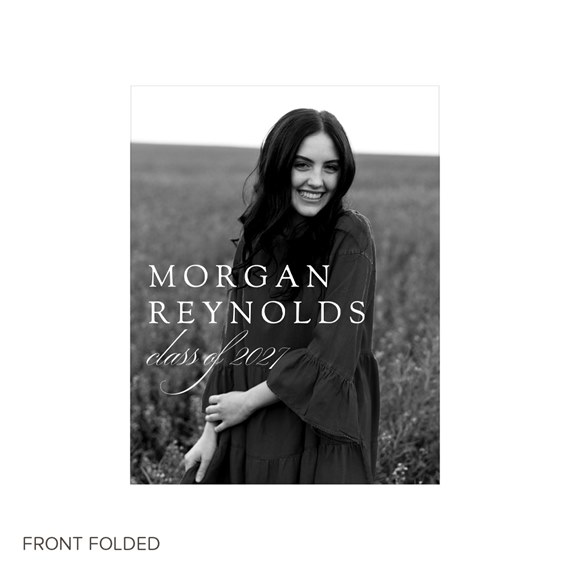 photo placeholder with elegant typography