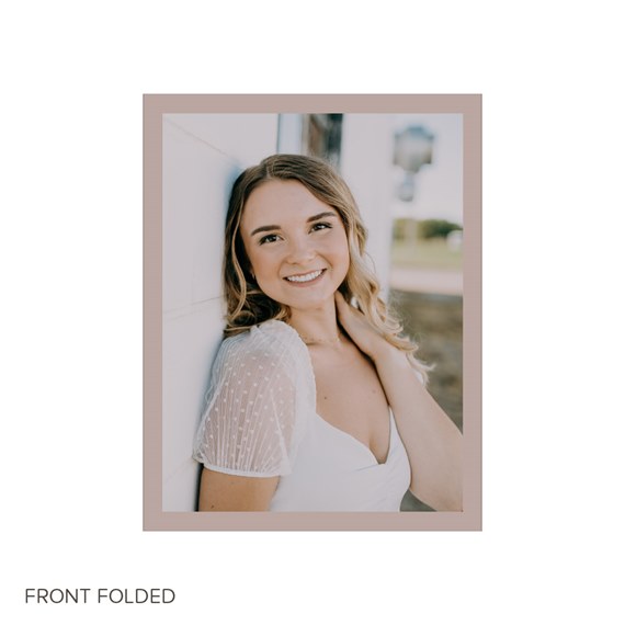 photo placeholder with customizable text area