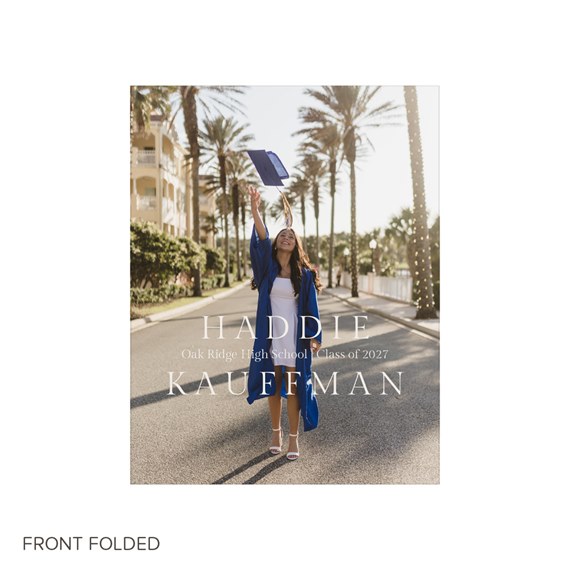 graduation invitation with photo placeholder