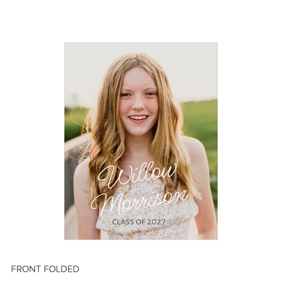 graduation party invitation with photo placeholder and text