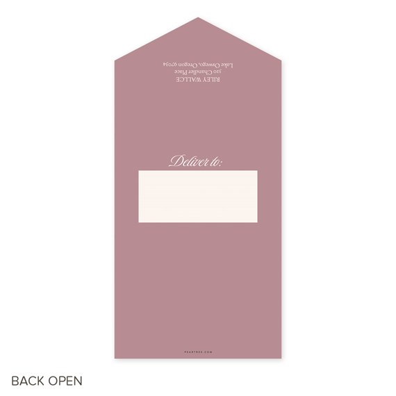 graduation announcement with address area