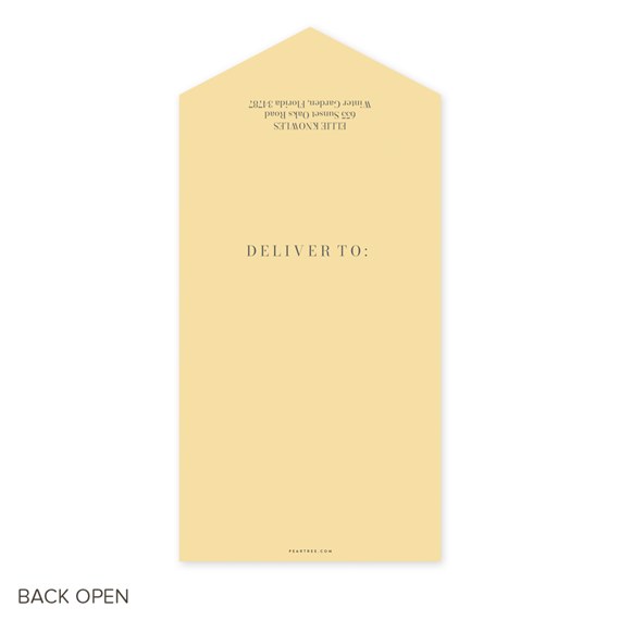 graduation announcement back with deliver to text
