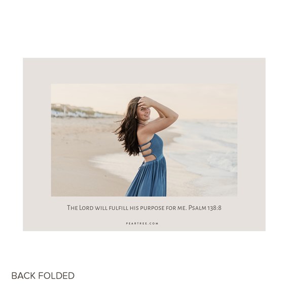 photo placeholder with beige frame and printed text