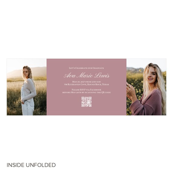 customizable text area, photo placeholder