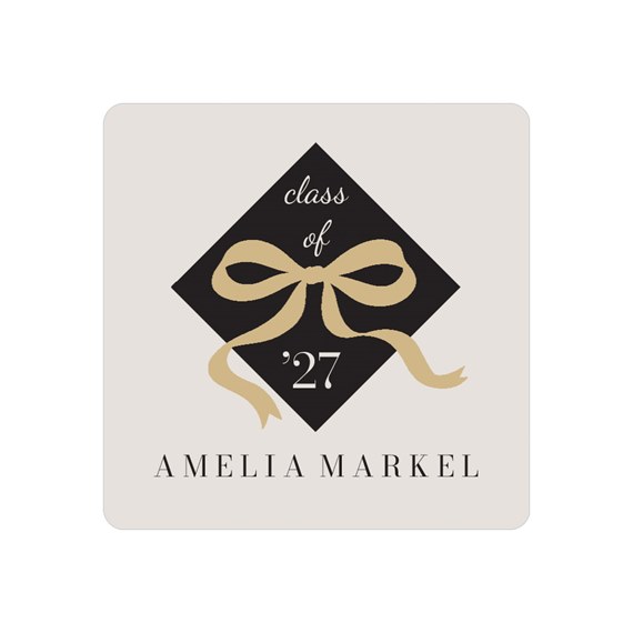 graduation envelope seal with class year and name