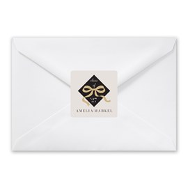 Cap & Bow - Graduation Envelope Seals