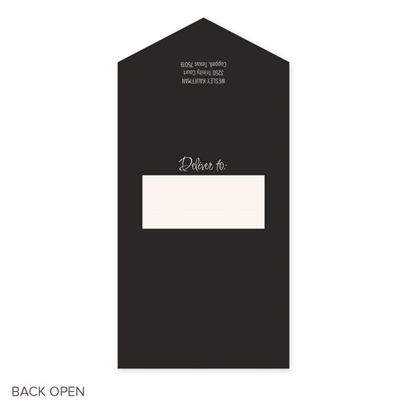 graduation invitation with address area