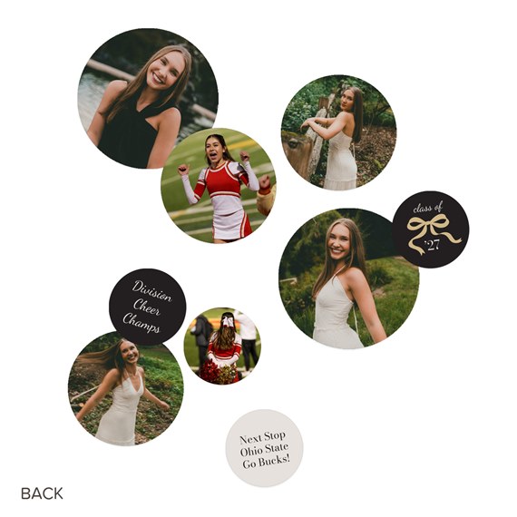 multiple photo placeholders, text elements