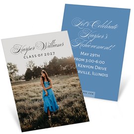 Classic Grad - Mini Graduation Announcements