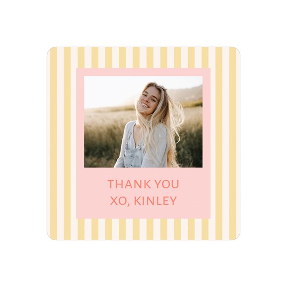 photo placeholder with striped border and text