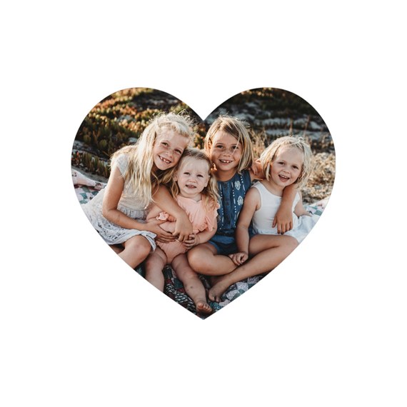 photo placeholder in heart shape