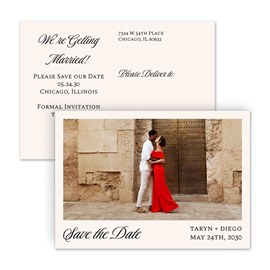 Timeless Romance - Save the Date Postcard