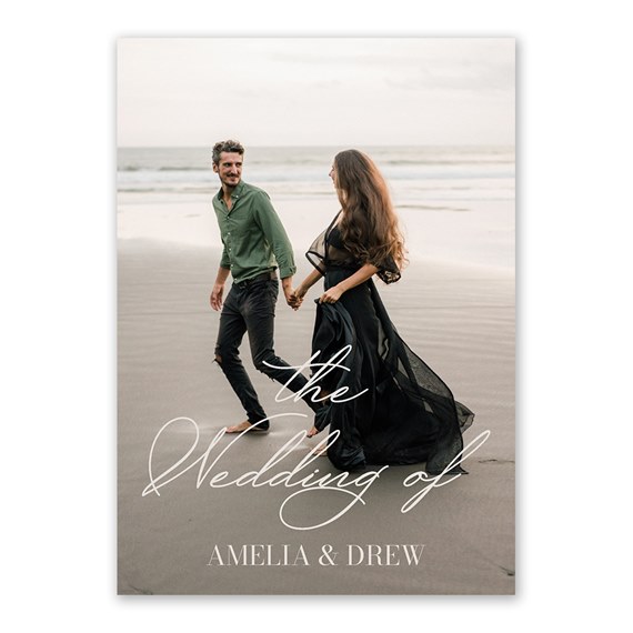wedding invitation with customizable text area
