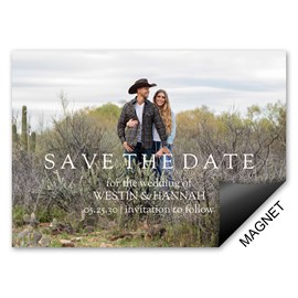 Simple Text - Save the Date Magnets