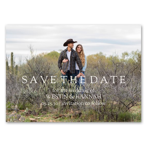 save the date magnet with customizable text area