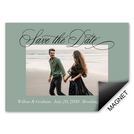 Scripted Calligraphy - Save the Date Magnets