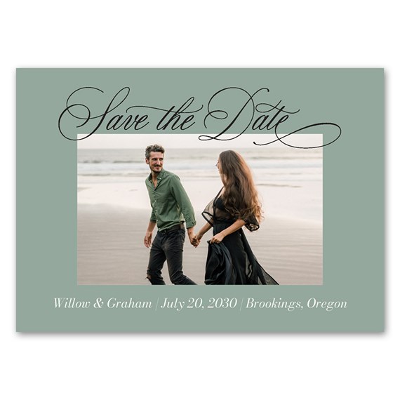 photo placeholder, save the date design