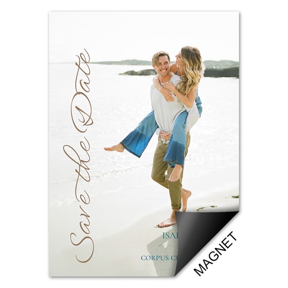 save the date magnet with photo area