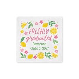 Freshly Graduated - Graduation Beverage Napkin
