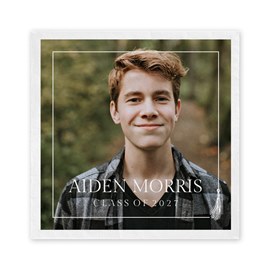 Tassel Border - Graduation Dinner Napkin