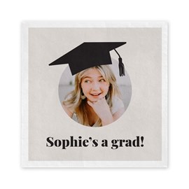 Grad Vibes - Graduation Dinner Napkin