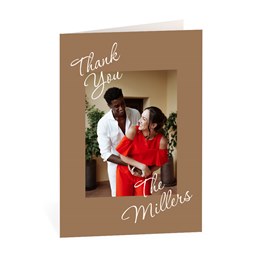 Bordered Script - Thank You Card