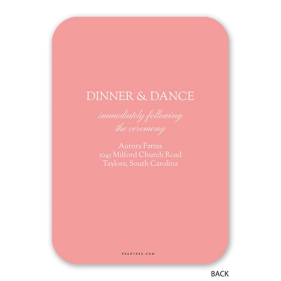 wedding invitation design with pink background and text
