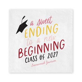 Sweet Ending - Graduation Dinner Napkin